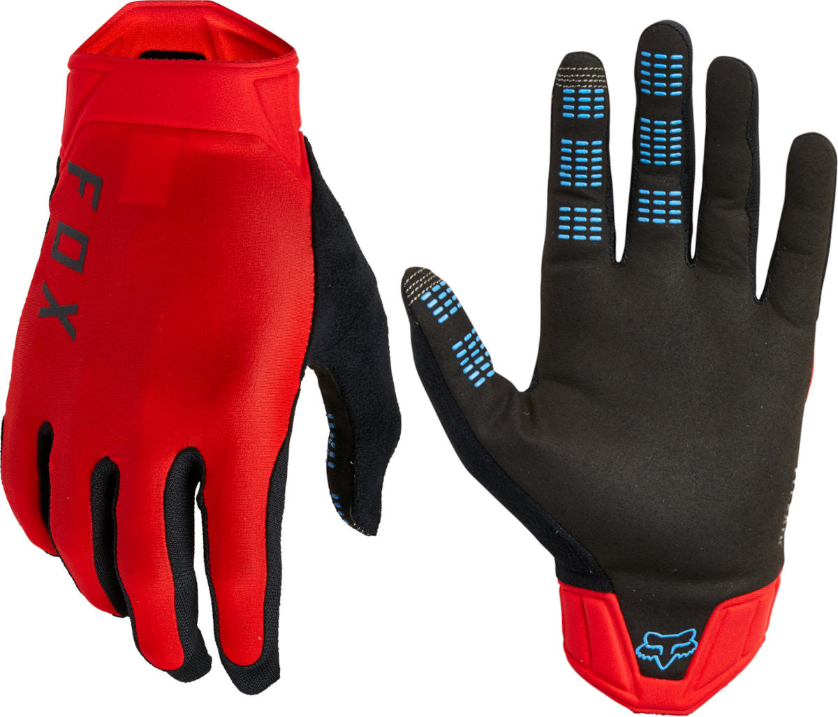 FOX Flexair Ascent gloves Flo red medium