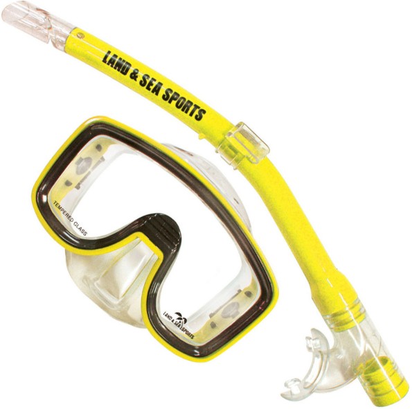 LAND AND SEA Lagoon Mask/Snorkel Set Yellow