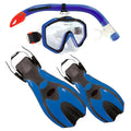 LAND & SEA Porpoise Snorkel Set Adult Blue S-M