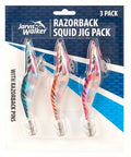 JARVIS WALKER Razorback Squid Jig 3 Pack 2.5