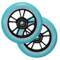ENVY 100mm Wheels (Pair) Black/Teal