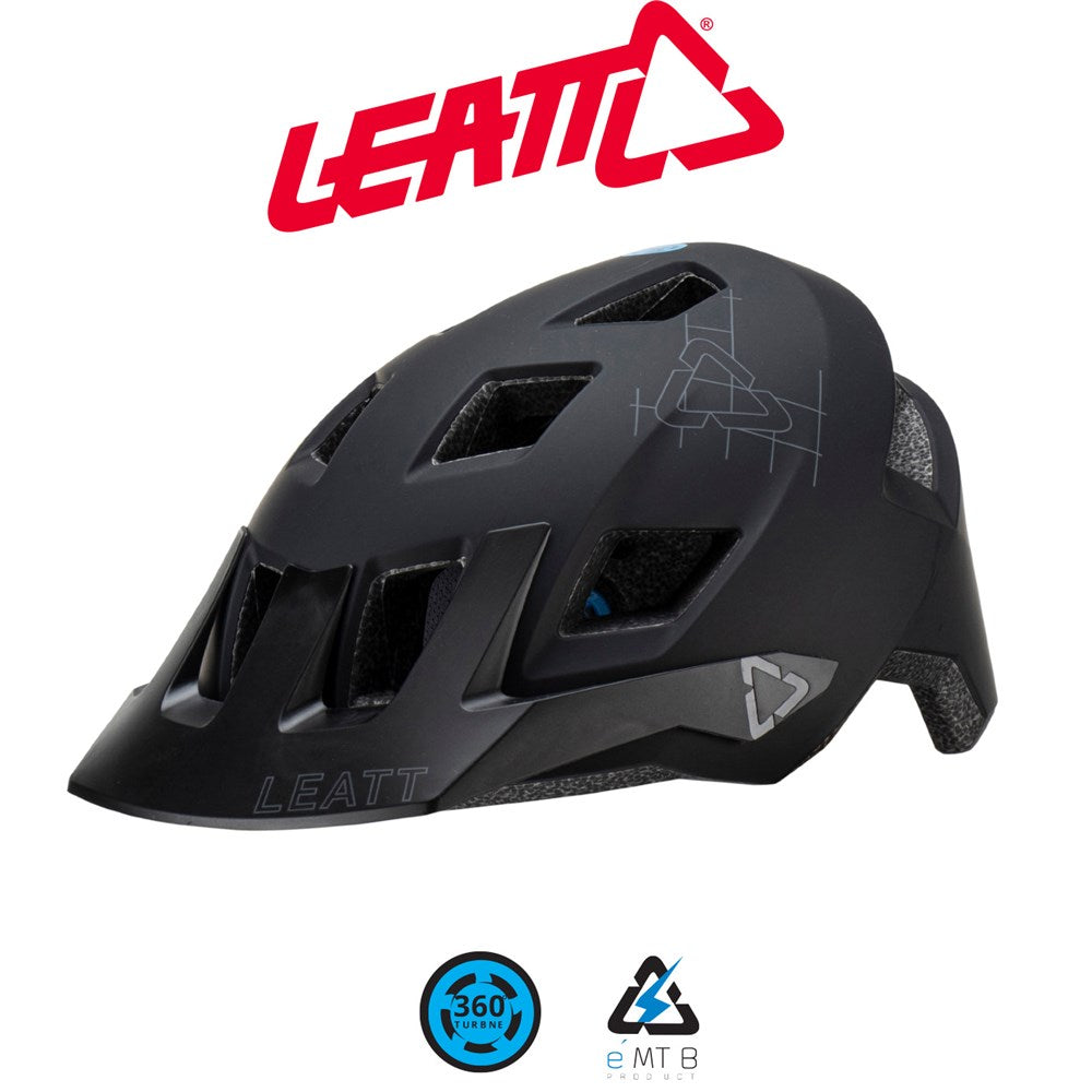 LEATT MTB Helmet 1.0 V23 Stealth Large(59-63cm)