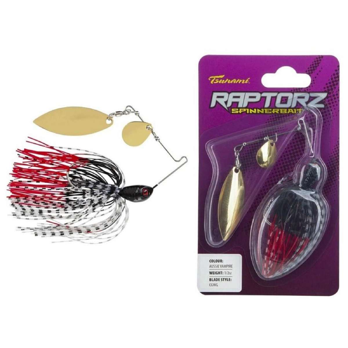 TSUNAMI Raptorz Spinnerbait 1/2oz Aussie Vampire