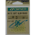 OWNER White Soft Glow Beads 3mm