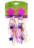 BIKES UP Kids Bike Streamers Laser Silver/Pink/Purple Pink Stars