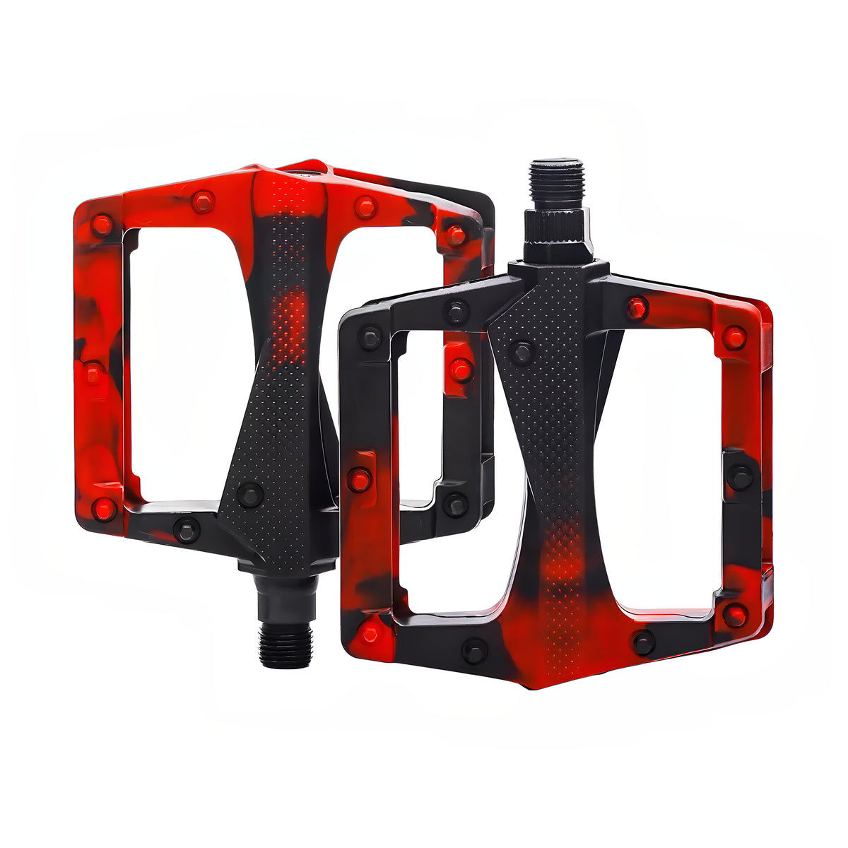 TOSUOD Bike Pedals 9/16 Red/Black