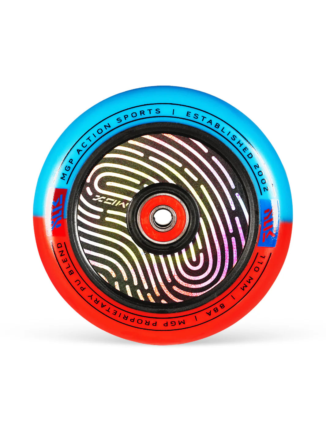 MADD GEAR holographic core wheel 110mm red/blue