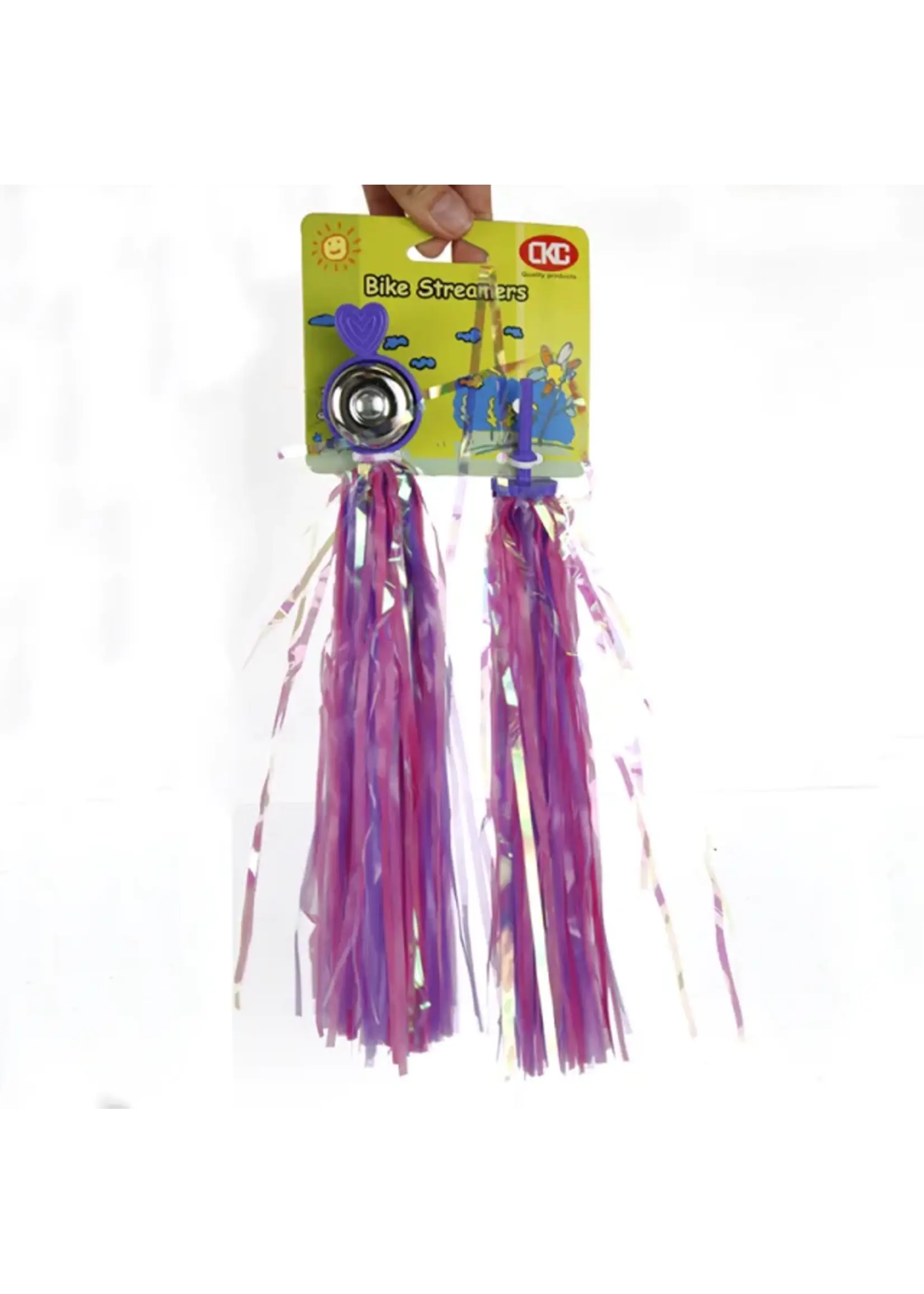 BIKES UP Kids Bike Streamers Pink/Purple/Neon Purple