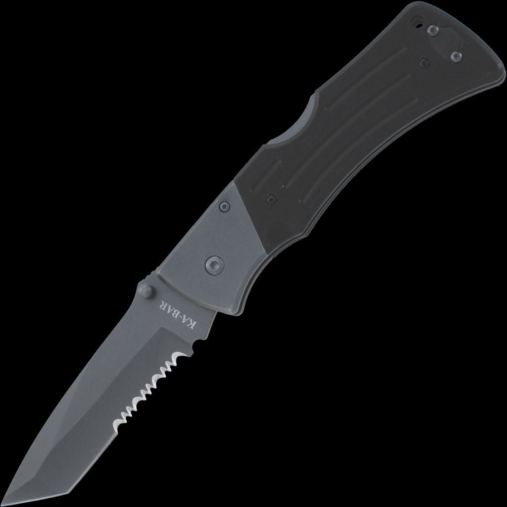 KA-BAR G10 Mule Tanto Folding Ser/Edge