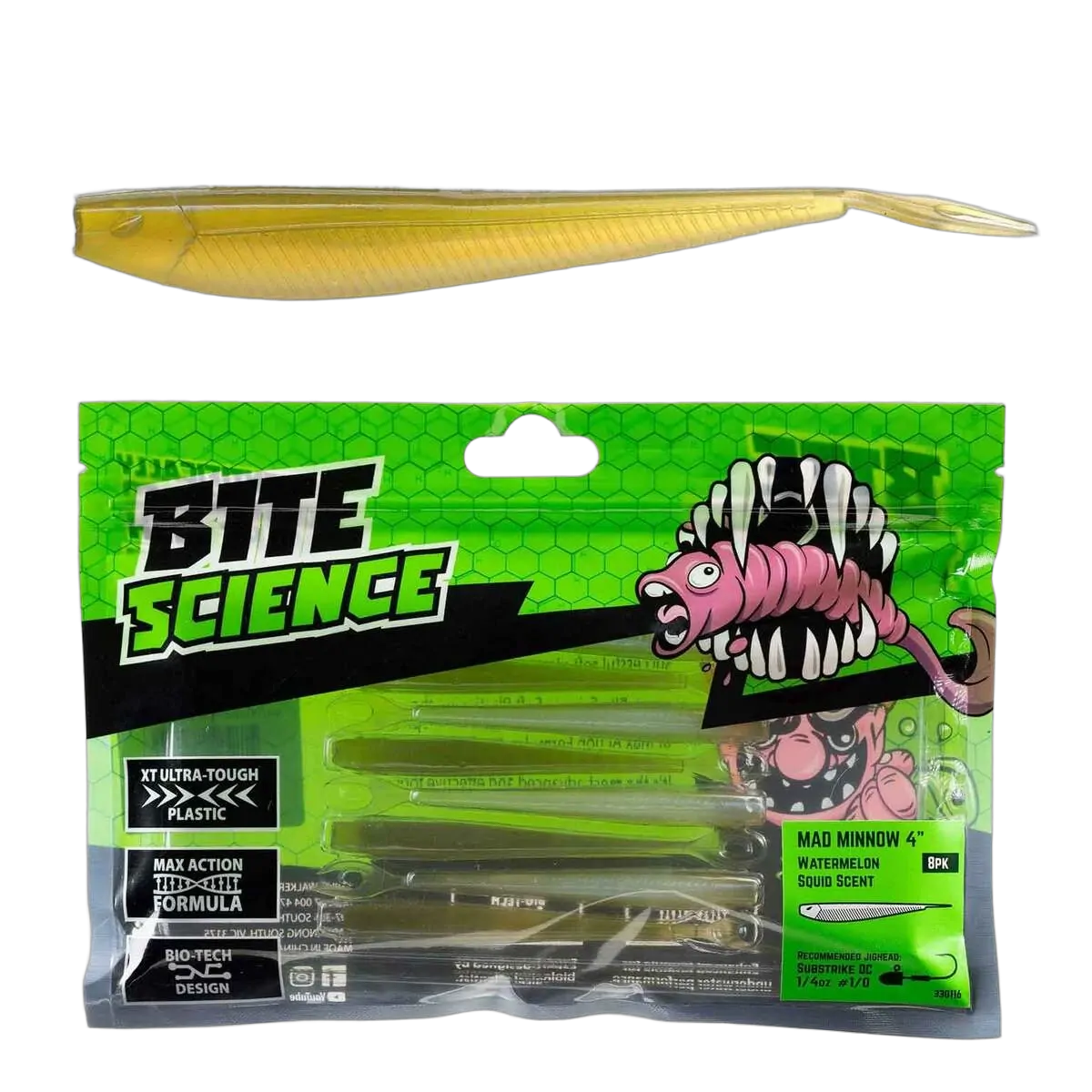BITE SCIENCE Mad Minnow Watermelon 4"