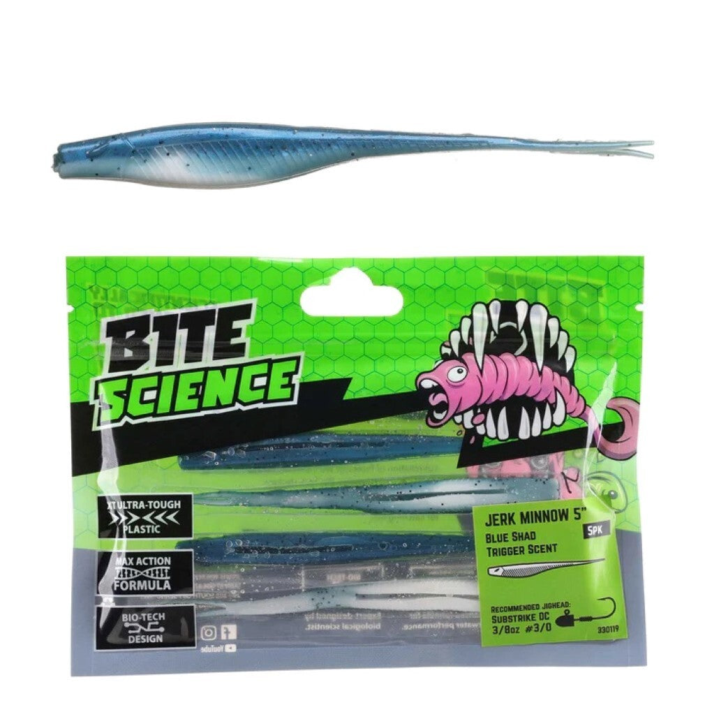 BITE SCIENCE Jerk Minnow Blue Shad 5"