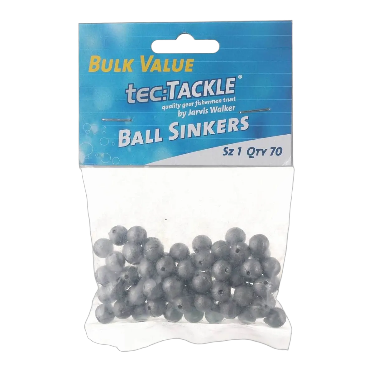 JARVIS WALKER Ball Sinker Pack sz1/70pk