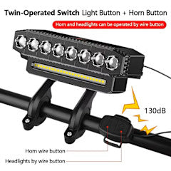 PK CYCLES Rechargeable Front Light