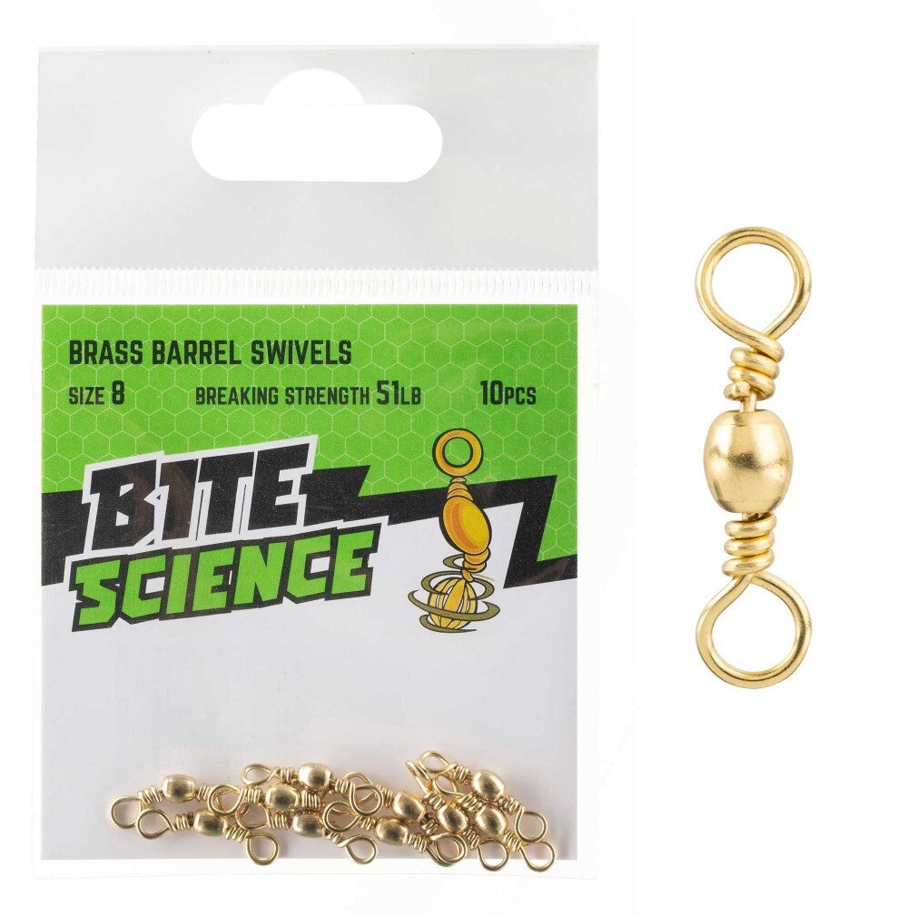 BITE SCIENCE Swivels Brass Barrel 8
