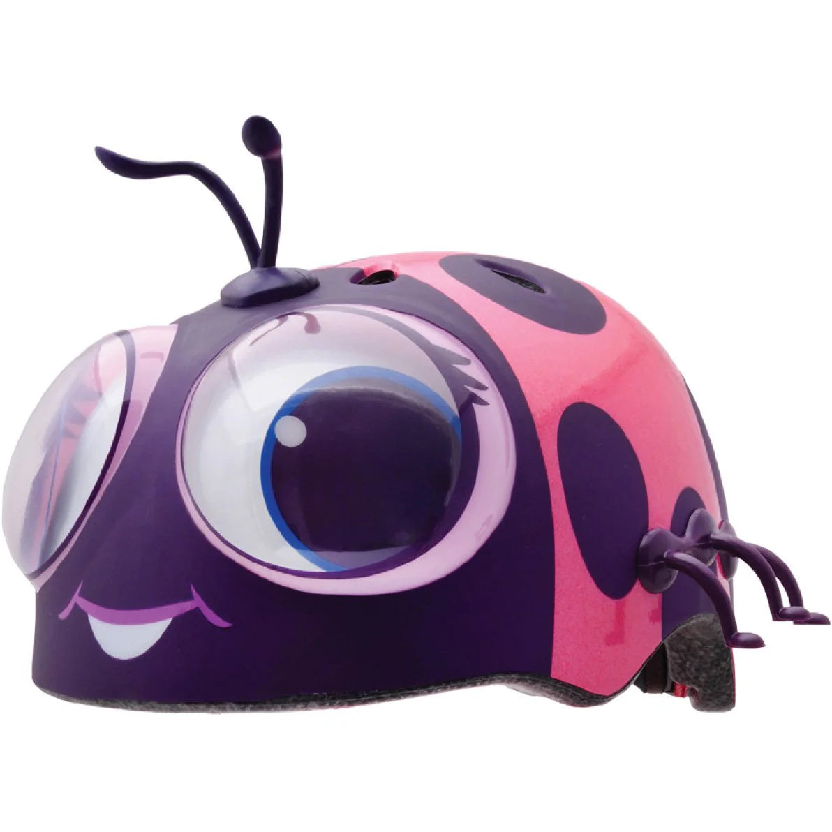 RASKULLS Kids Helmets Googly Ladybug