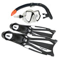 LAND & SEA Whitsunday Silicone Snorkeling Set Black Large 10-11/44-45