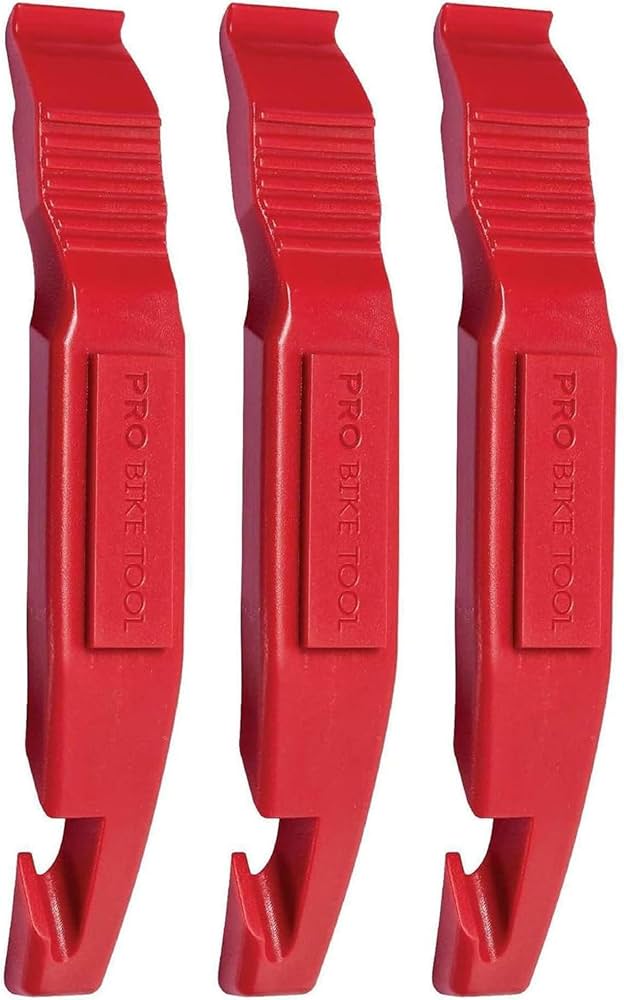 PRO SERIES Bike Tools Tyre lever 3 set Red