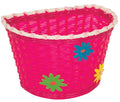 AZUR Kids Basket Pink with Green/Blue/Yellow Flowers