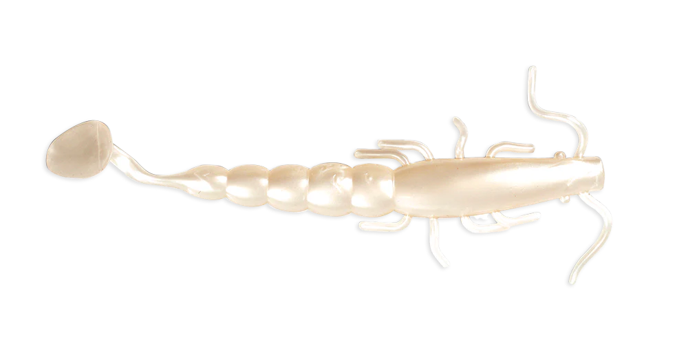 MADEYE Soft Plastic Paddle Prawn Pearl 7"