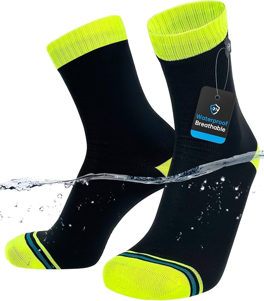 DAXSHELL Ultralight Biking Socks Yellow/Black X-Large