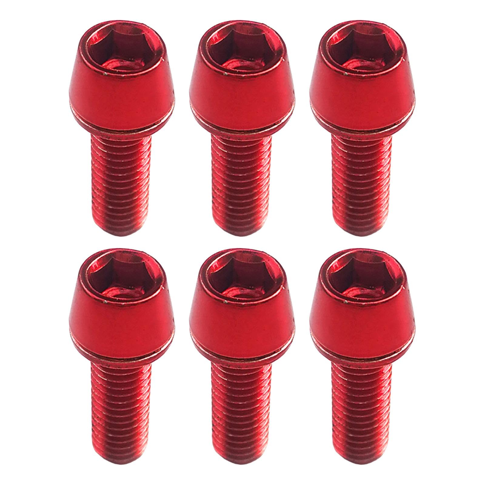 PK CYCLES Stem Bolts 6pk Red