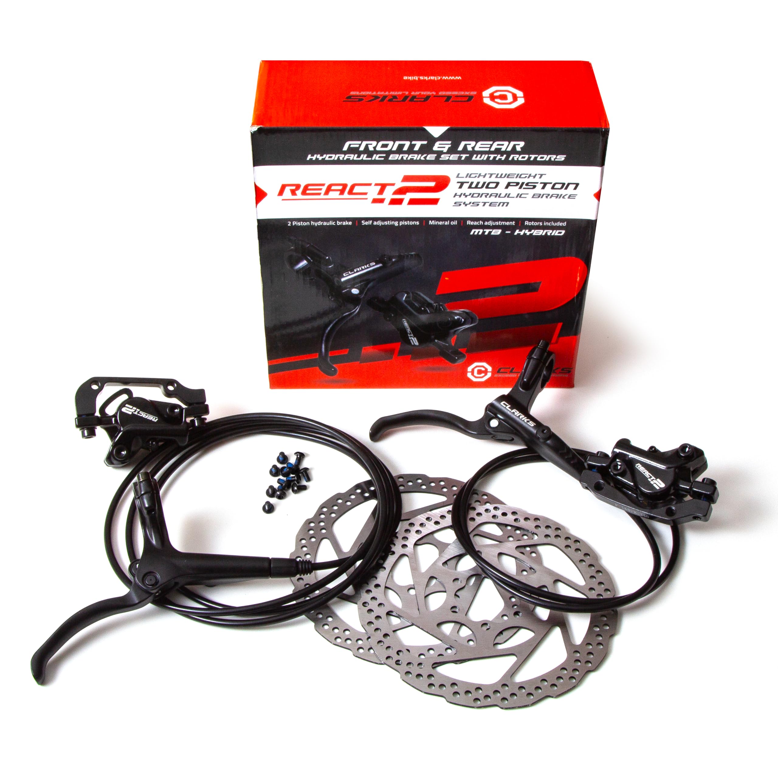 CLARKS Brake Set React 2 Hydro 160mm