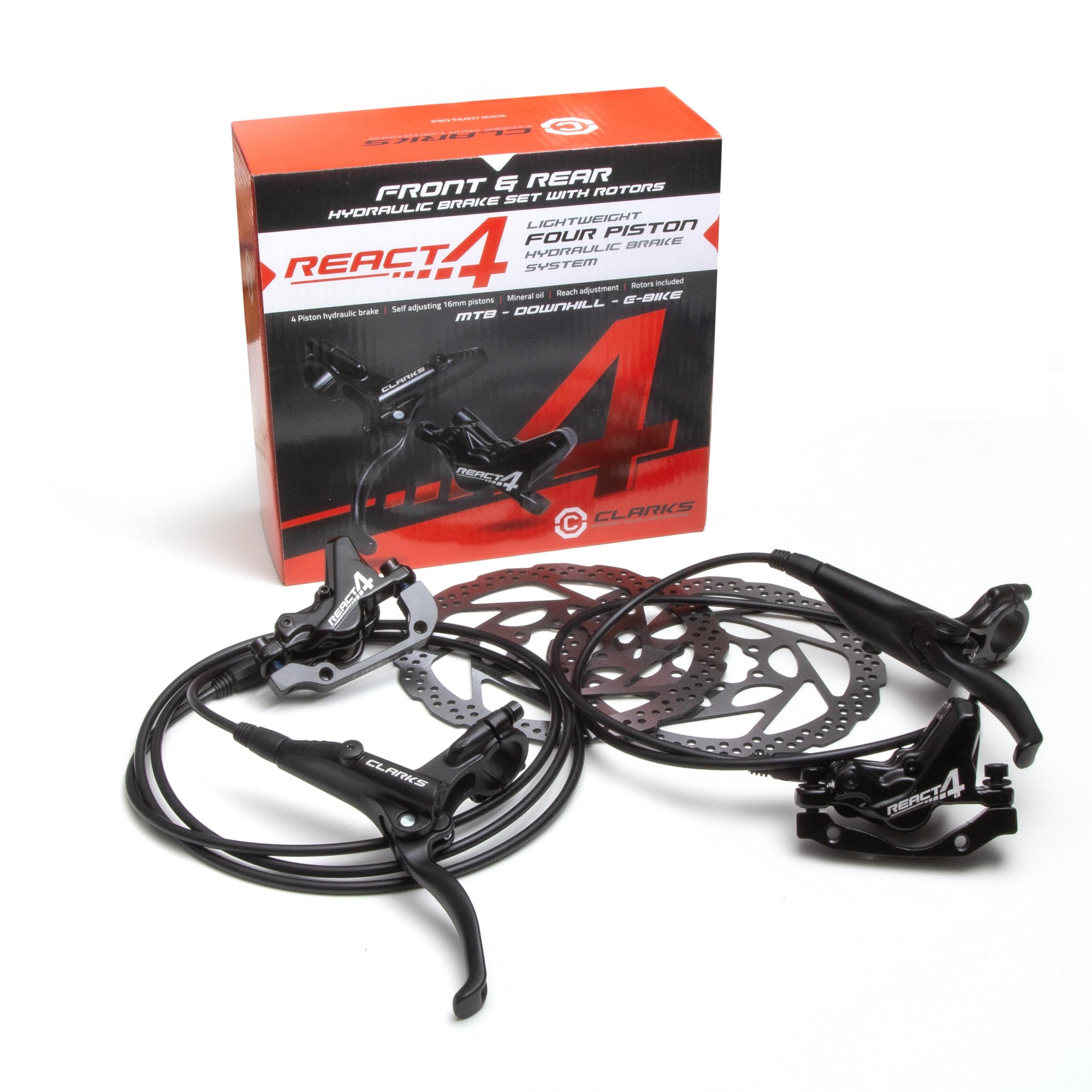 CLARKS Brake Set React 4 Hydro 160mm