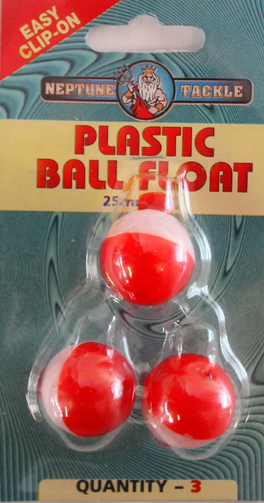 NEPTUNE TACKLE Plastic Ball Float 3pk