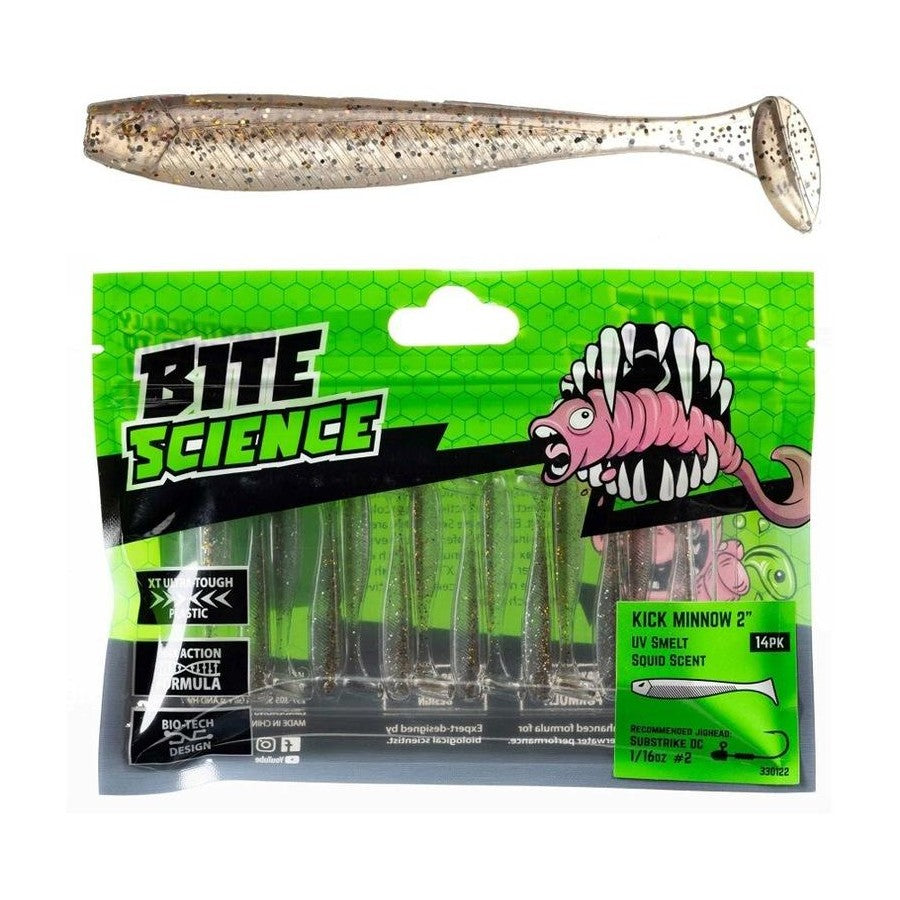 BITE SCIENCE Kick Minnow UV Smelt 2"