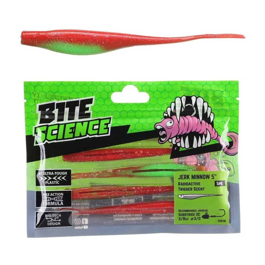 BITE SCIENCE Jerk Minnow Radioactive 5"