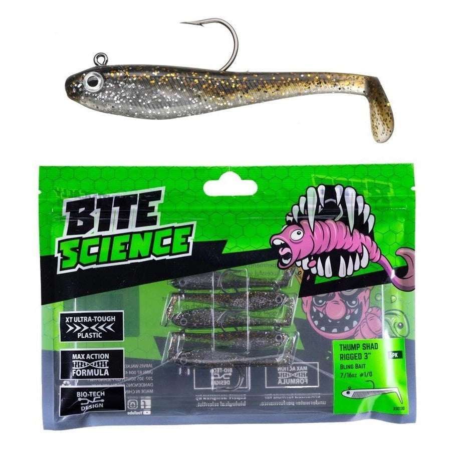 BITE SCIENCE Thump Shad Bling Bait 5"