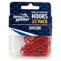 JARVIS WALKER Hooks 25pk Red Suicide 3/0