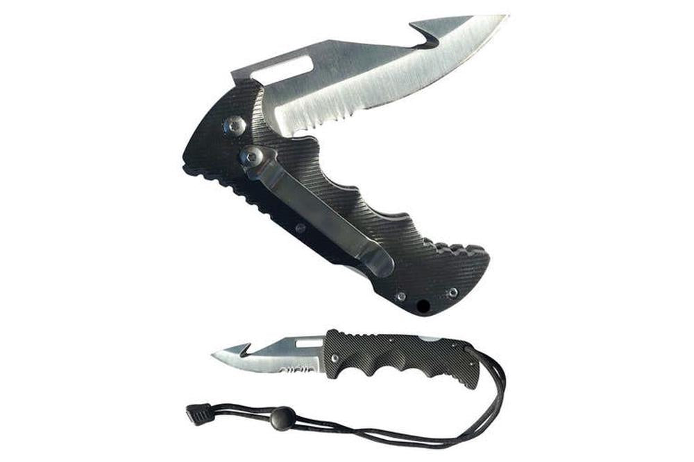 LAND & SEA Adventure Utility Folding Knife Black