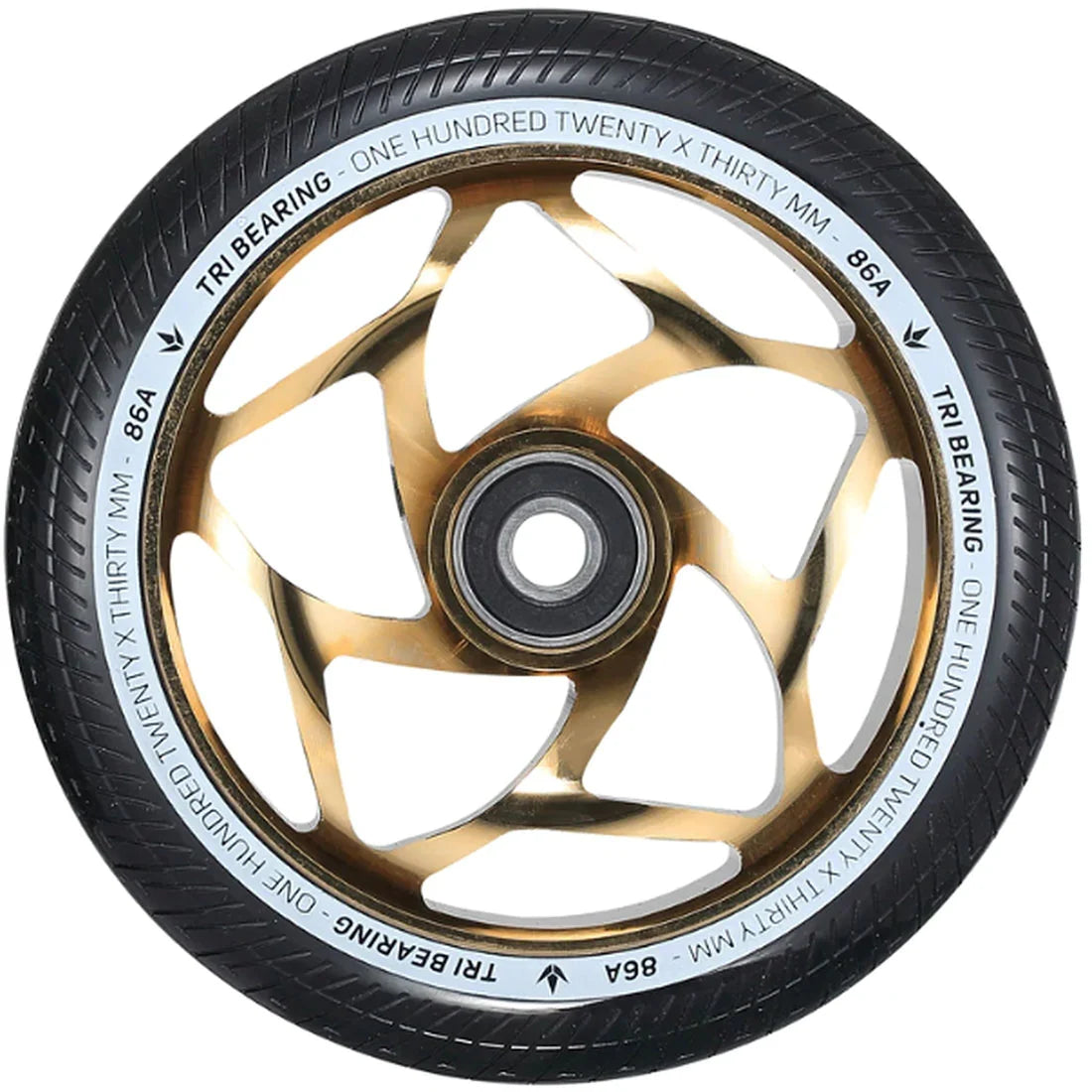 ENVY 120mm Wheel 30mmPu Black/Gold