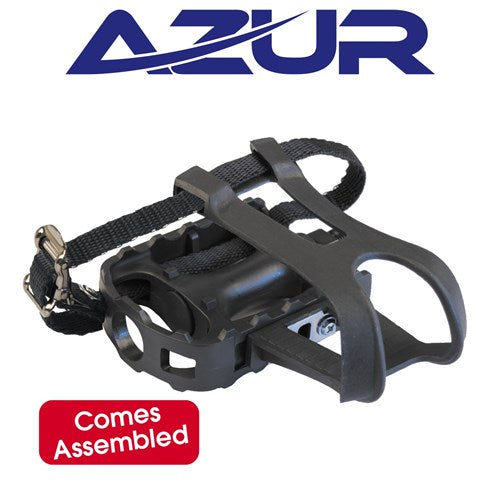 AZUR Pedals 9/16" Rapid Plus Toe-Clip & Strap