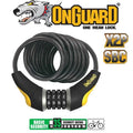 ON GUARD Doberman Bike Locks Combo 150cm x 8mm W/Light