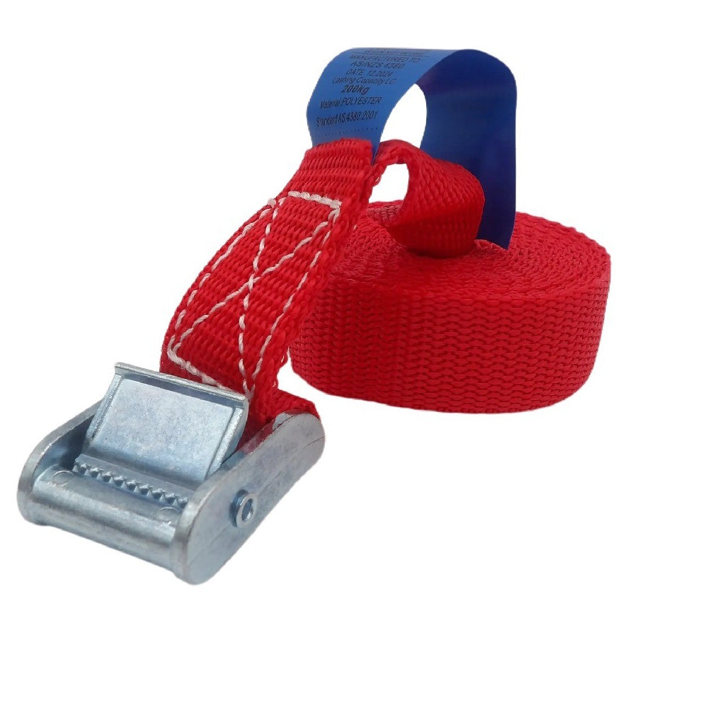 PHOENIX Cam Buckle Tie Downs Red 2.5m