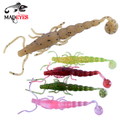 MADEYE Soft Plastic Paddle Prawn Ivy Flash 3"