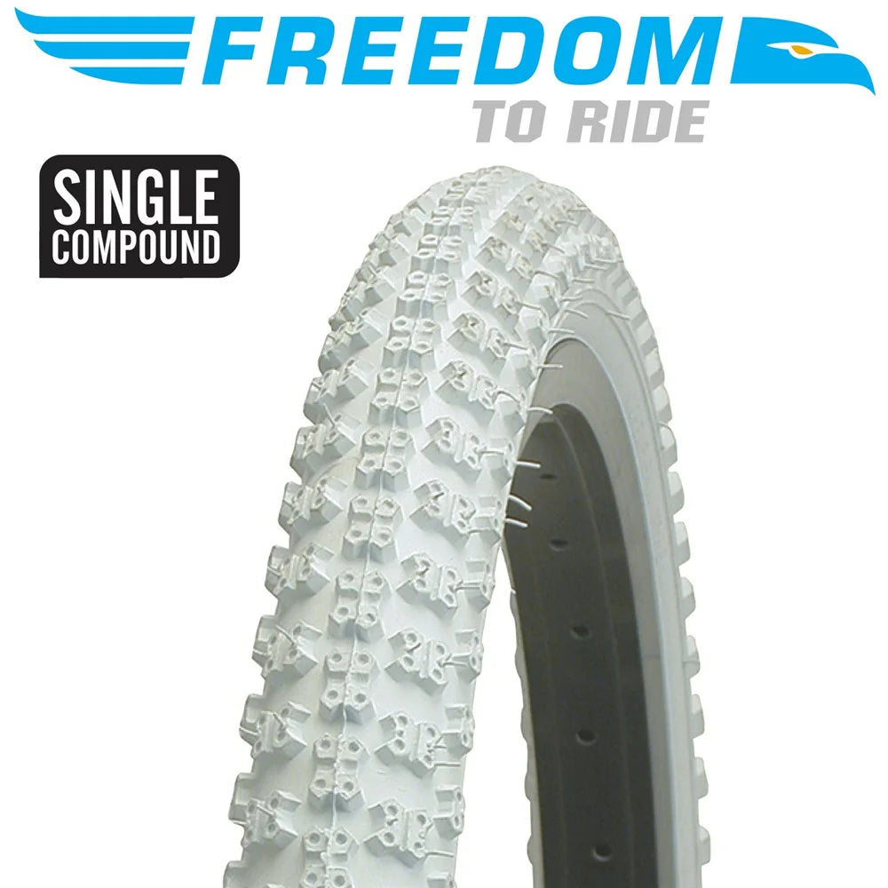 FREEDOM MTB Tyres 16" 2.125 WD White