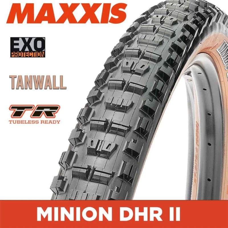 MAXXIS MTB EXO T/R Tyres 29" 2.40 Minion DHR II Tan Wall