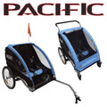 PACIFIC Deluxe 2 in 1 Kids Trailer/Stroller Double