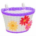 BPW Kids Woven Baskets Purple Strip W/Flowers