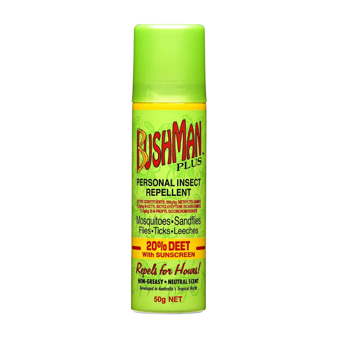 BUSHMAN Repellent Green 50g/20% Deet W/Sunscreen