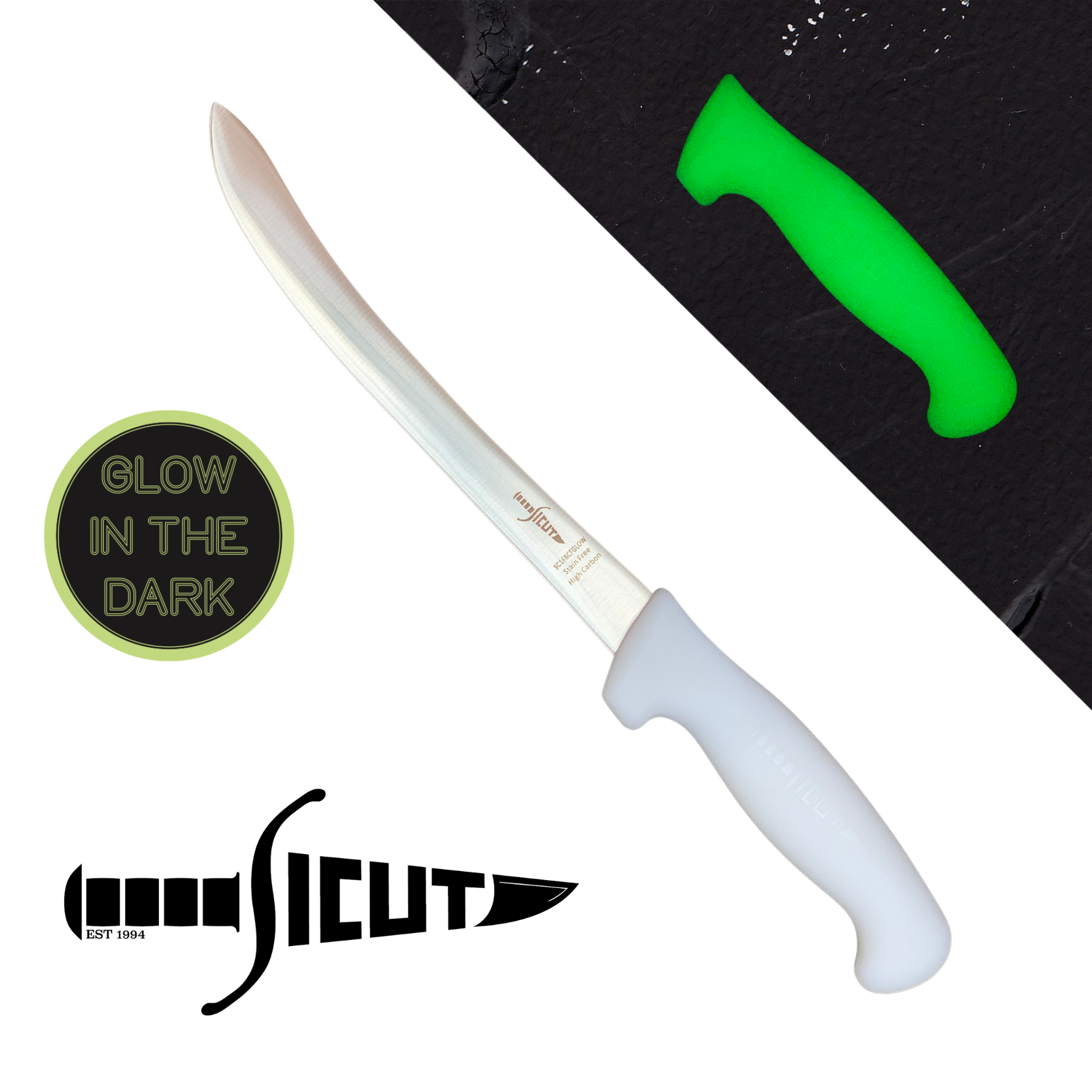 SICUT Knives 8" Fillet Glow Handle