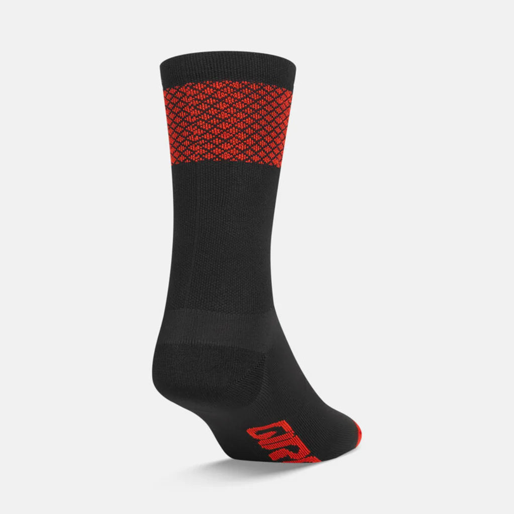 GIRO Comp Racer High Rise Socks Black/Bright Red M