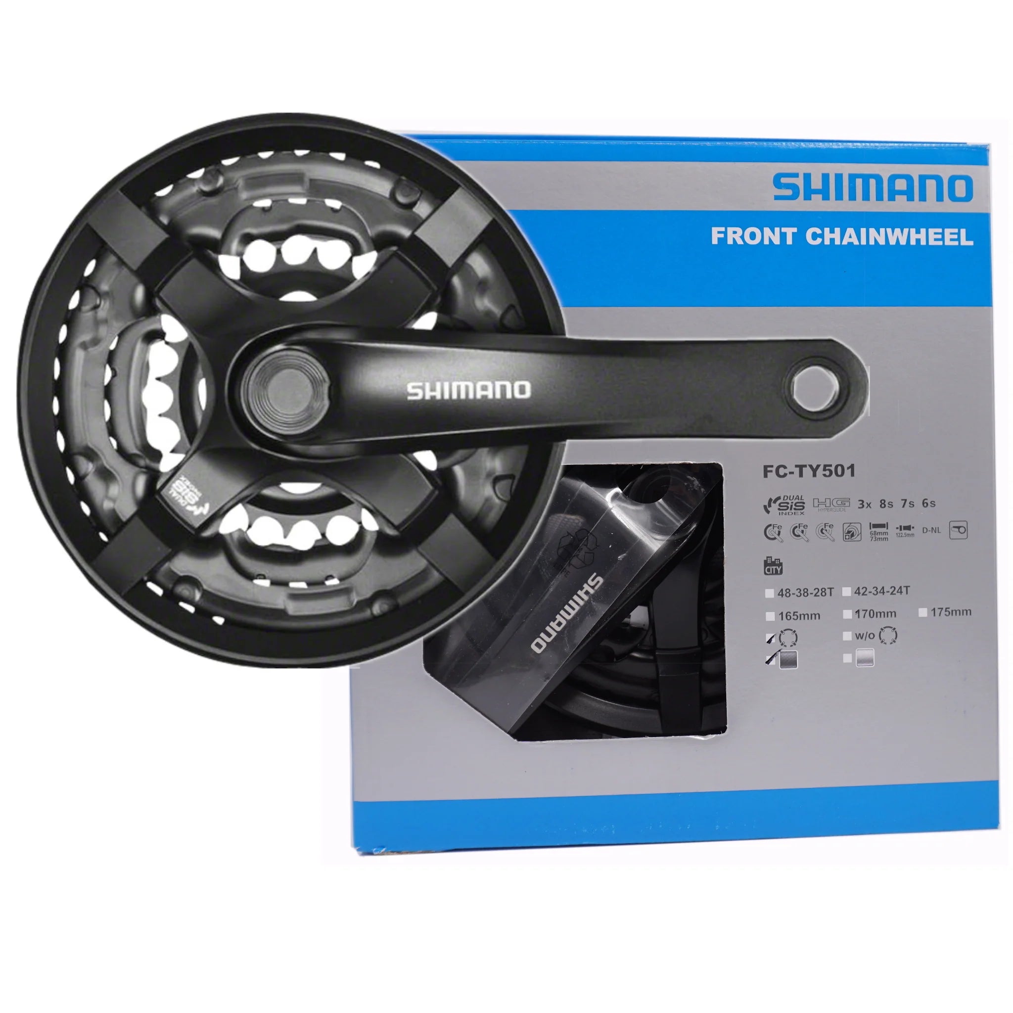 SHIMANO Front Chainwheel 42-34-24T 175mm FC-TY501