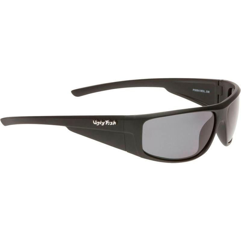 UGLY FISH Sunglasses Polarised Matte Black /Smoke Lens P8084