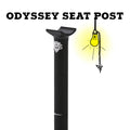 ODYSSEY Pivotal Seat Post 25.4 x 200mm Black