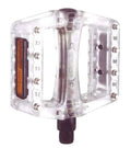 XTECH BMX Plastic/Metal Pins Pedal 9/16 Clear