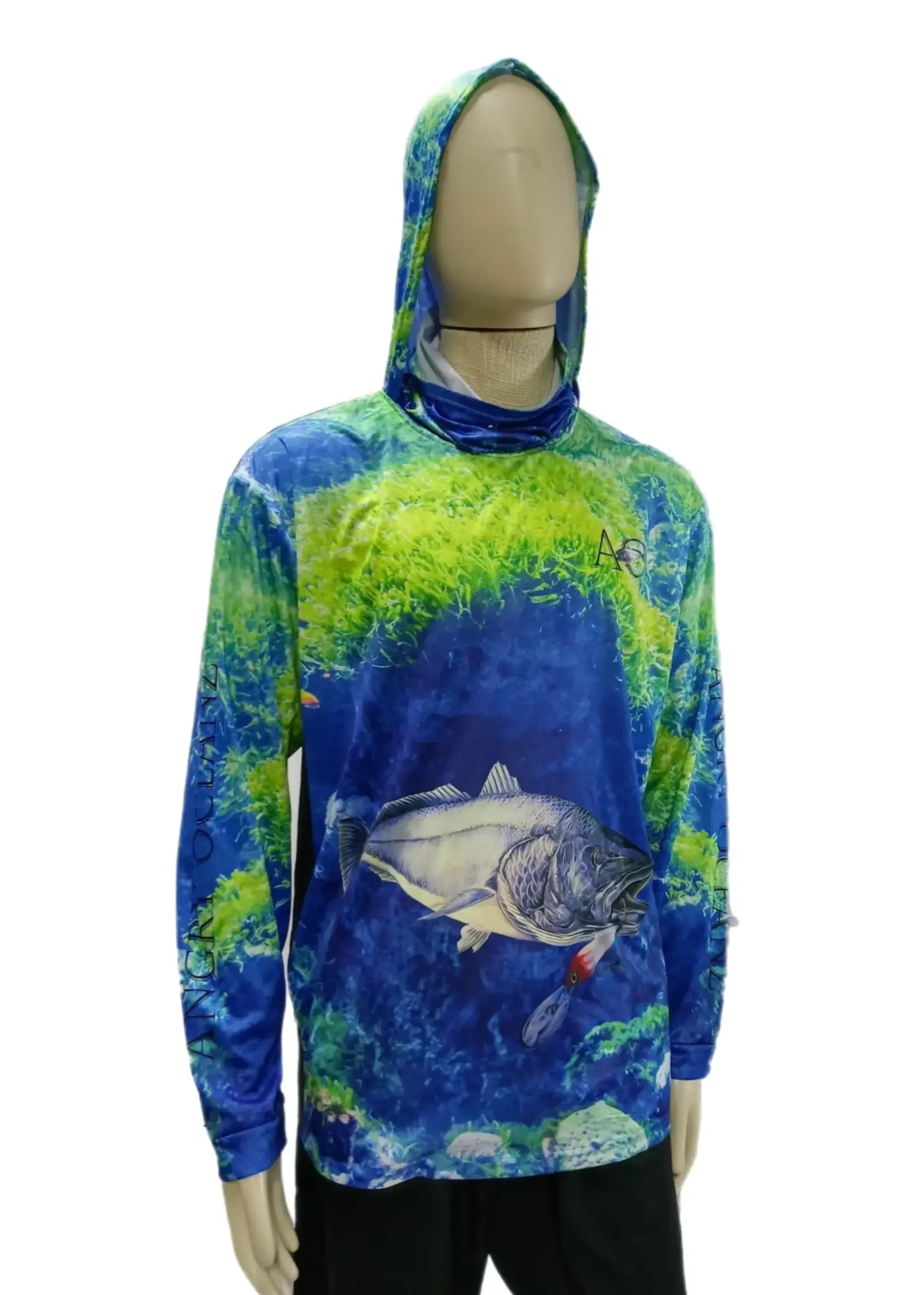 ANGRY OCEANZ Pro Fishing Shirt Mulloway 2XLarge
